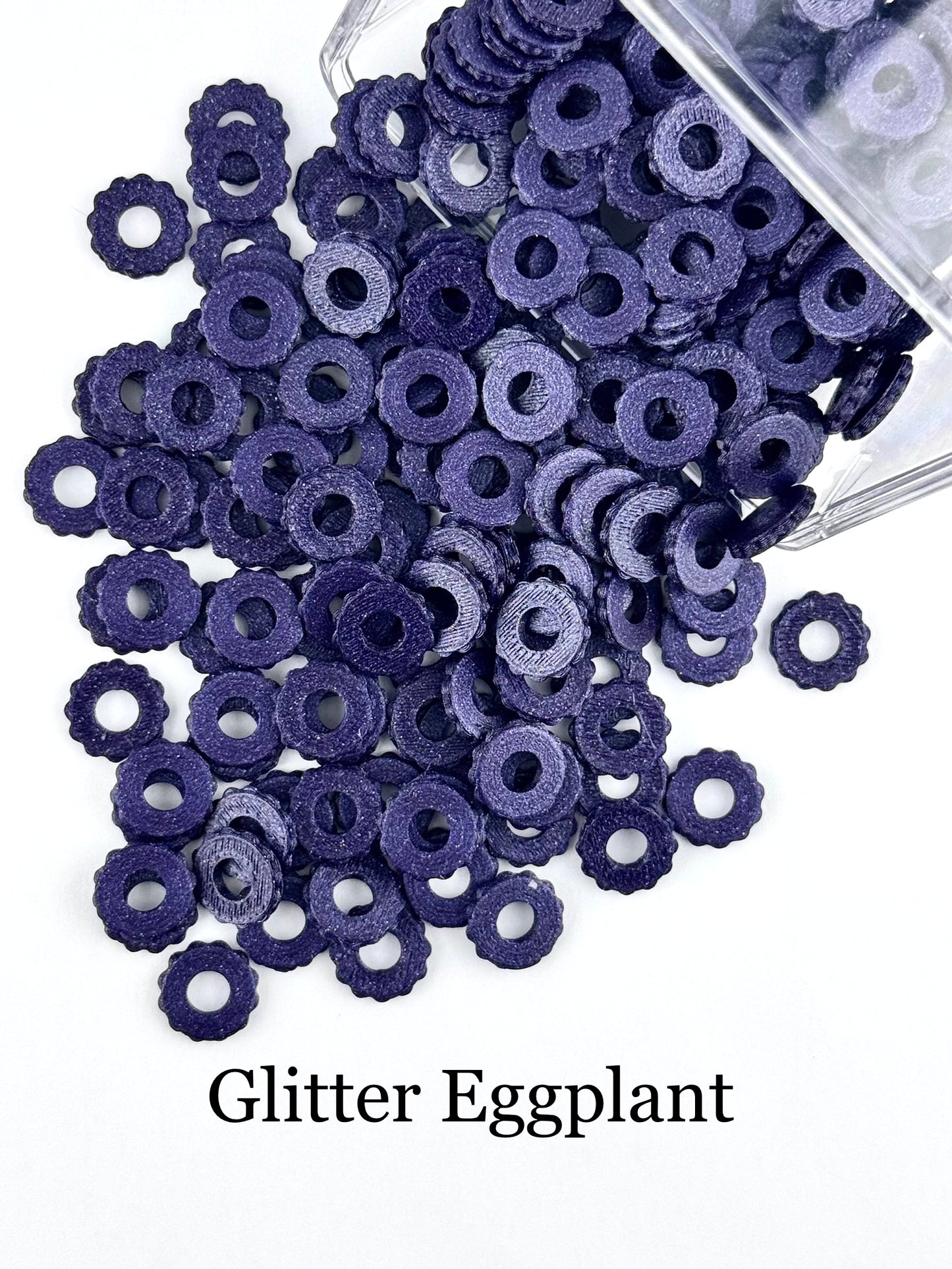 Bubble Edge 3D Printed Spacers - 12mm Large Hole (10ct)