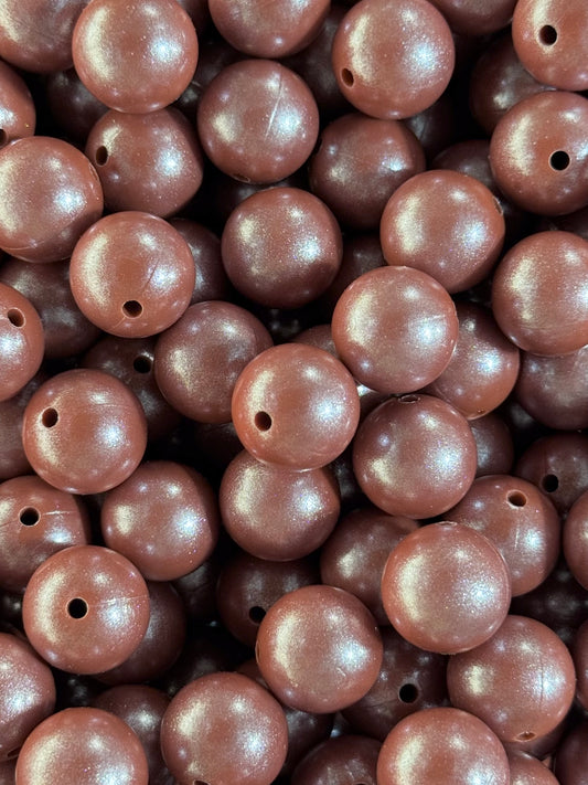 Silvery Opal #81 Terracotta 15mm