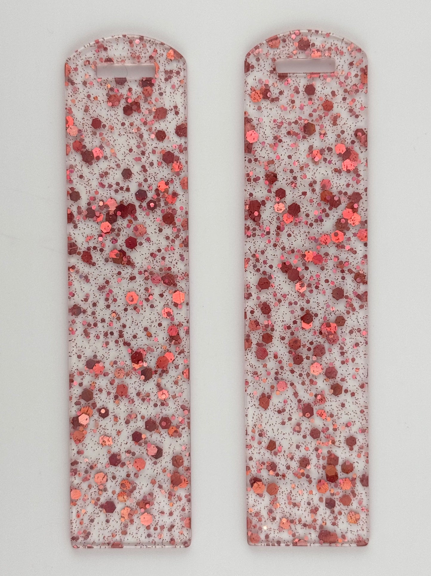 Acrylic Bookmark ~ Rose Gold Speckles