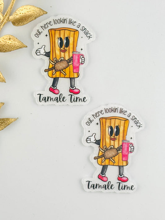 Glitter Acrylic Flatback ~ 125 ~ Tamale Time