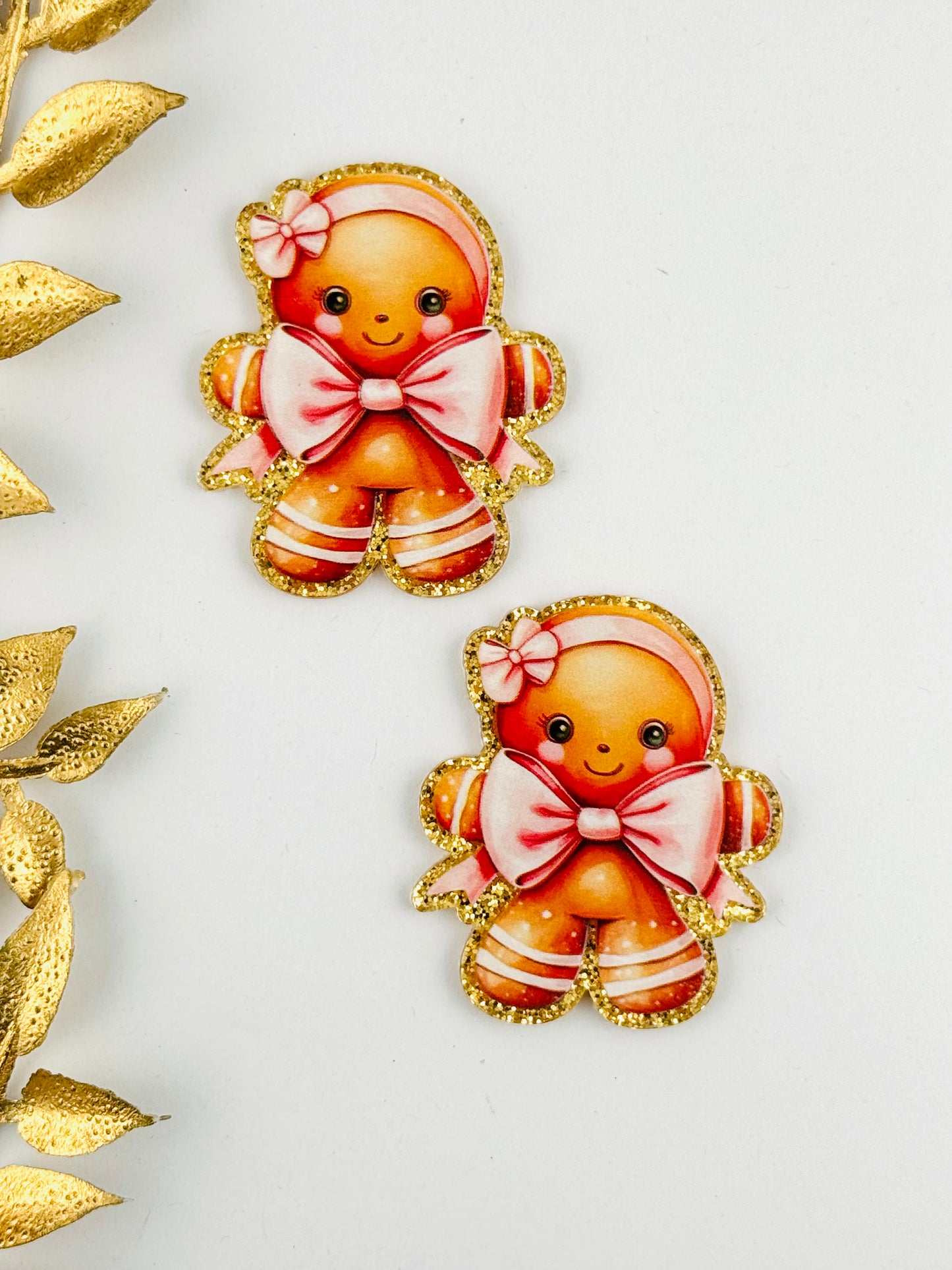 Glitter Acrylic Flatback ~ 195 ~ Girly Cookie