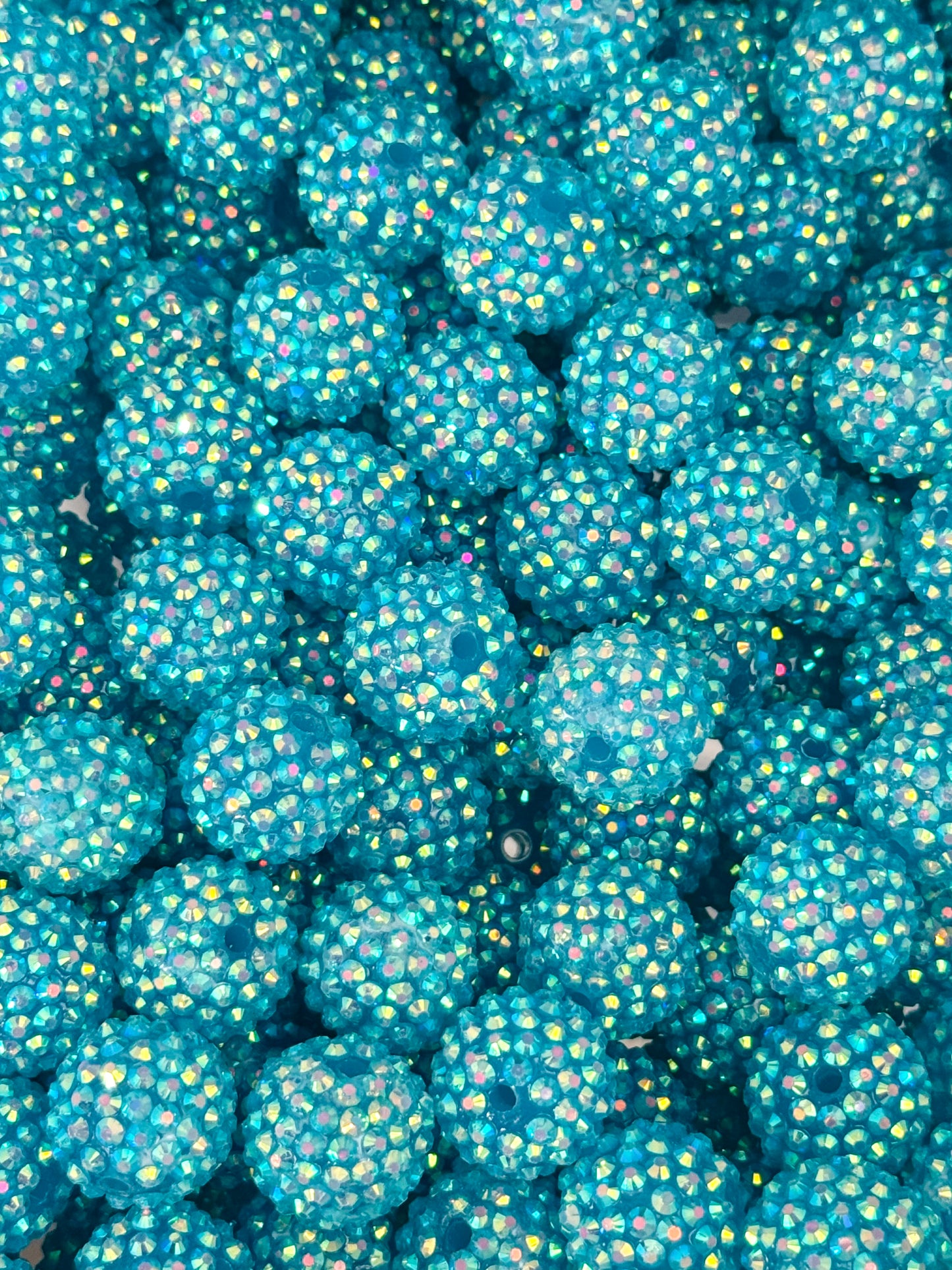 Rhinestone 20mm Acrylic ~ Translucent Ocean