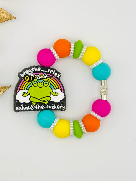 (Pre-Made) Cup Charm ~ Exhale The Fuckery *Custom