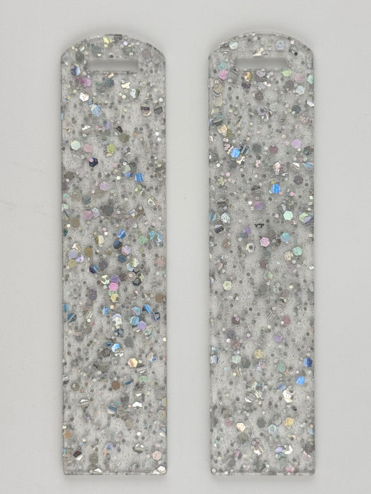 Acrylic Bookmark ~ Silver Speckles