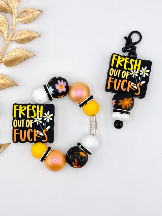 (Pre-Made) Cup Accessory Set ~ Fresh Out of Fucks