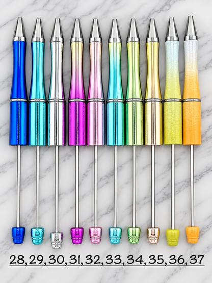 Plastic Beadable Solid Pen