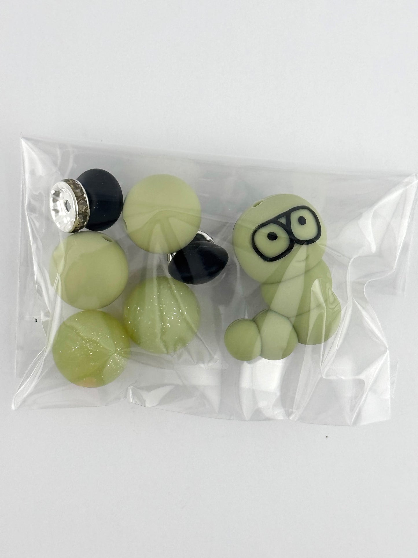 Bead Bag - Sage Book Worm