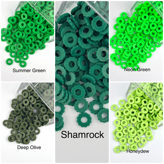 Mixed Custom Spacer 10ct Bag - Greens