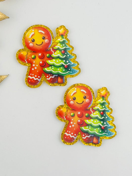 Glitter Acrylic Flatback ~ 238 ~ Cookie Tree
