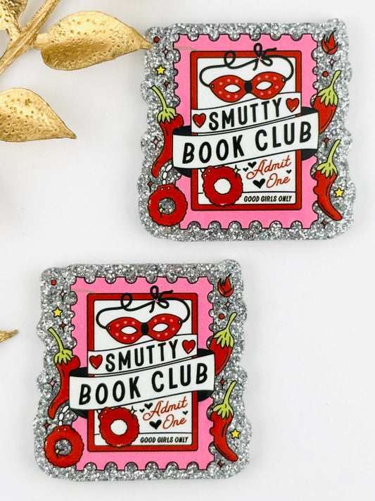 Glitter Acrylic Flatback ~ 170 ~ Smutty Book Club