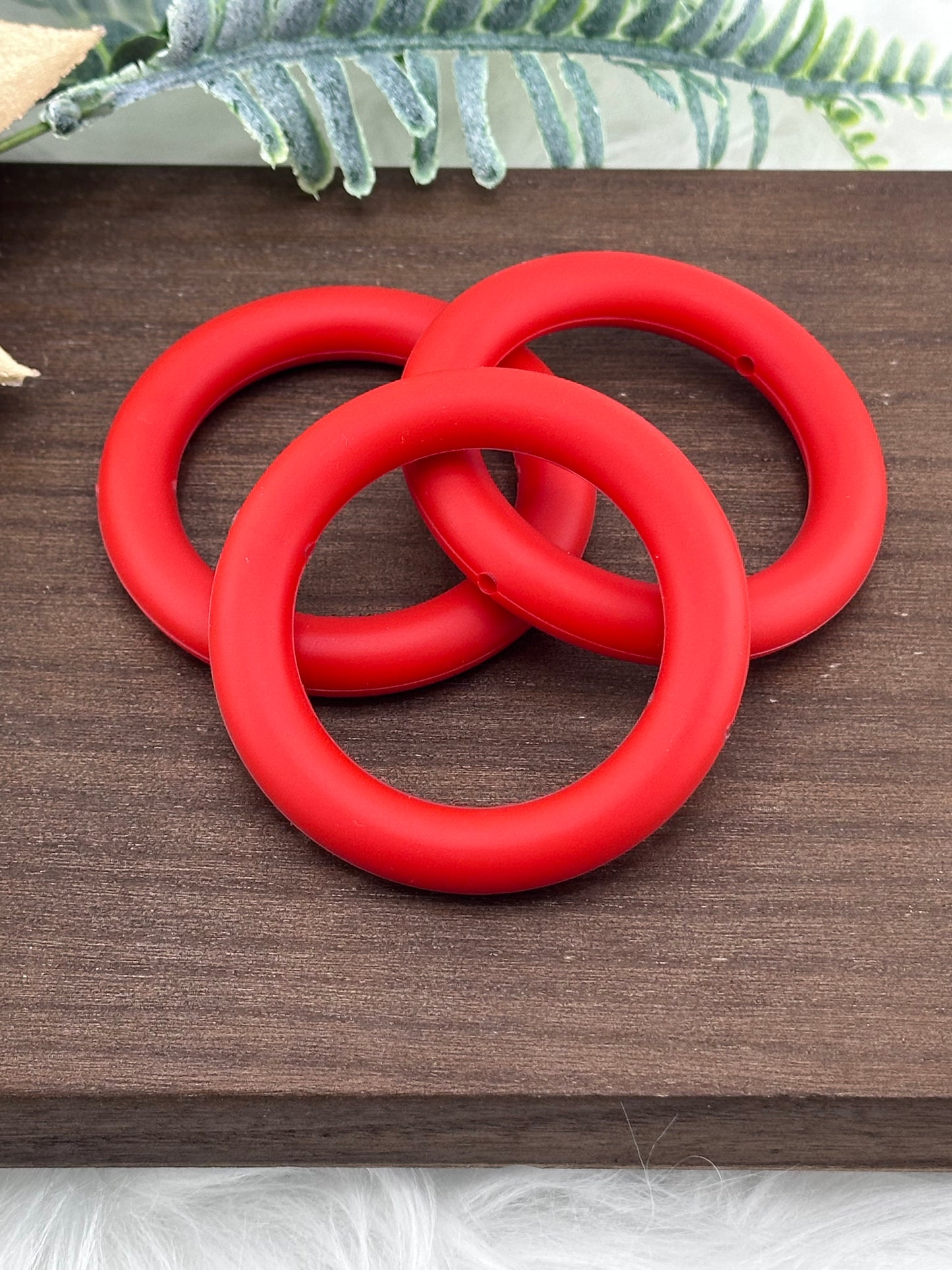 DP ~ Silicone Ring 65mm Red 3pk