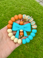 Wristlet Kit ~ Turquoise Aztec Bow Set