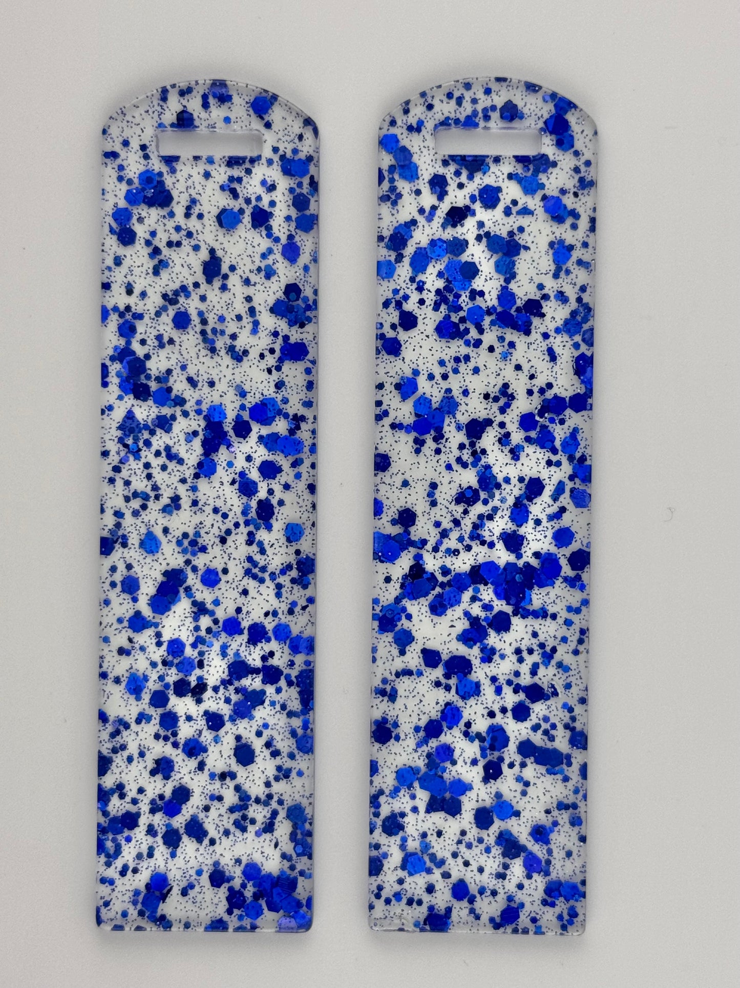 Acrylic Bookmark ~ Royal Blue Speckles