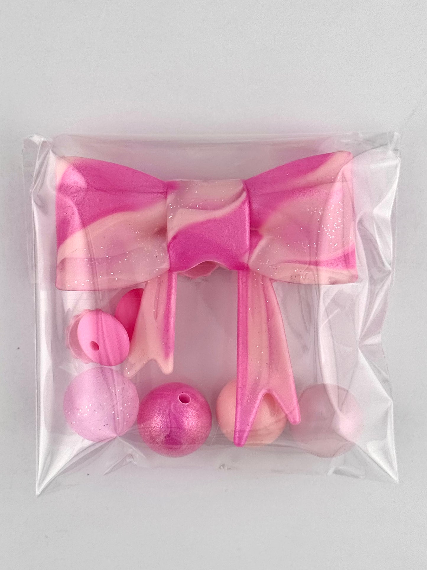 Bead Bag - Pink Sugar Rush Bow
