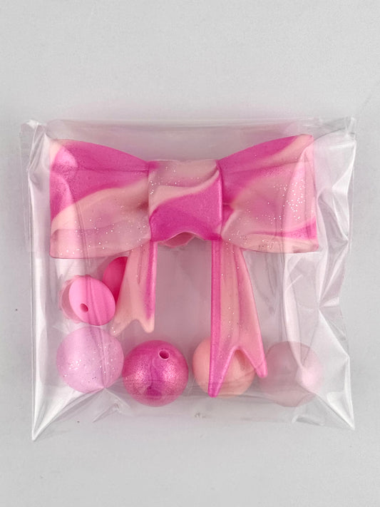 Bead Bag - Pink Sugar Rush Bow