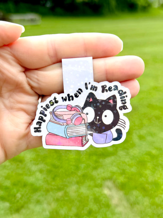 Happiest When I’m Reading Bookmark Magnet ~ B0024
