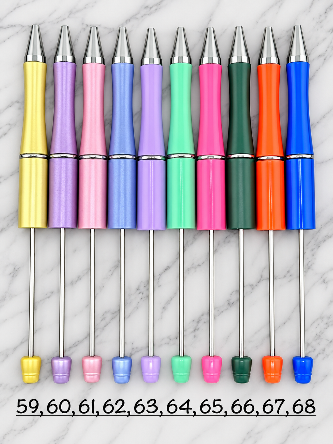 Plastic Beadable Solid Pen