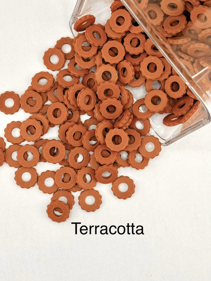 Bubble Edge 3D Printed Spacers - 12mm Large Hole (10ct)