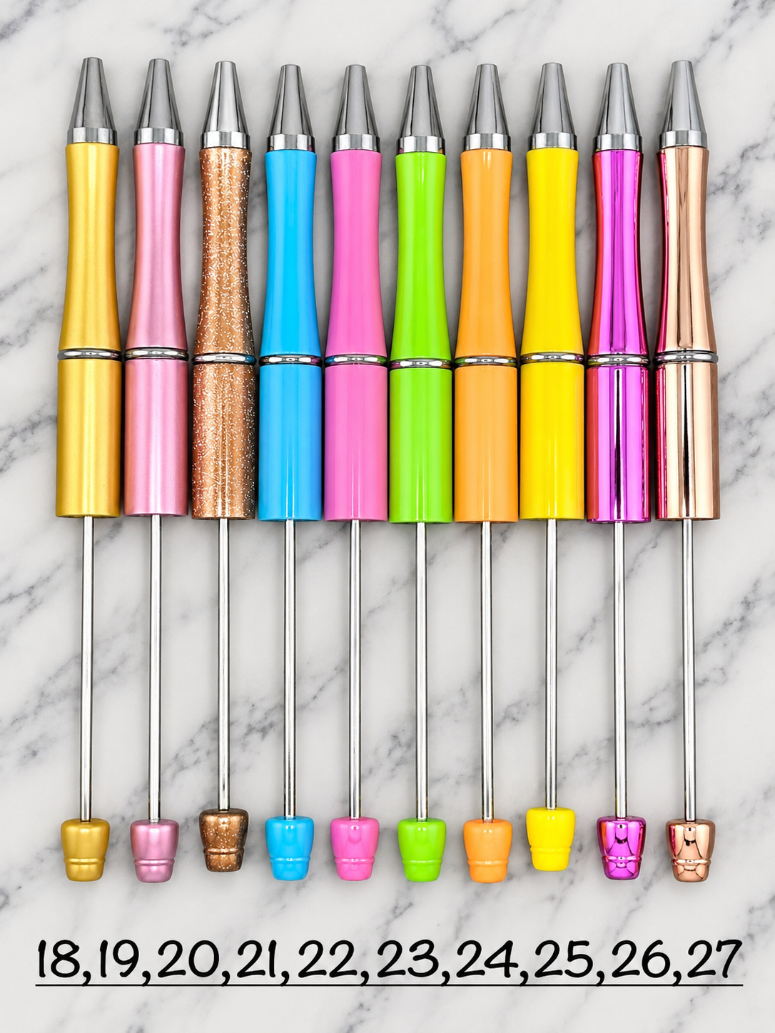 Plastic Beadable Solid Pen