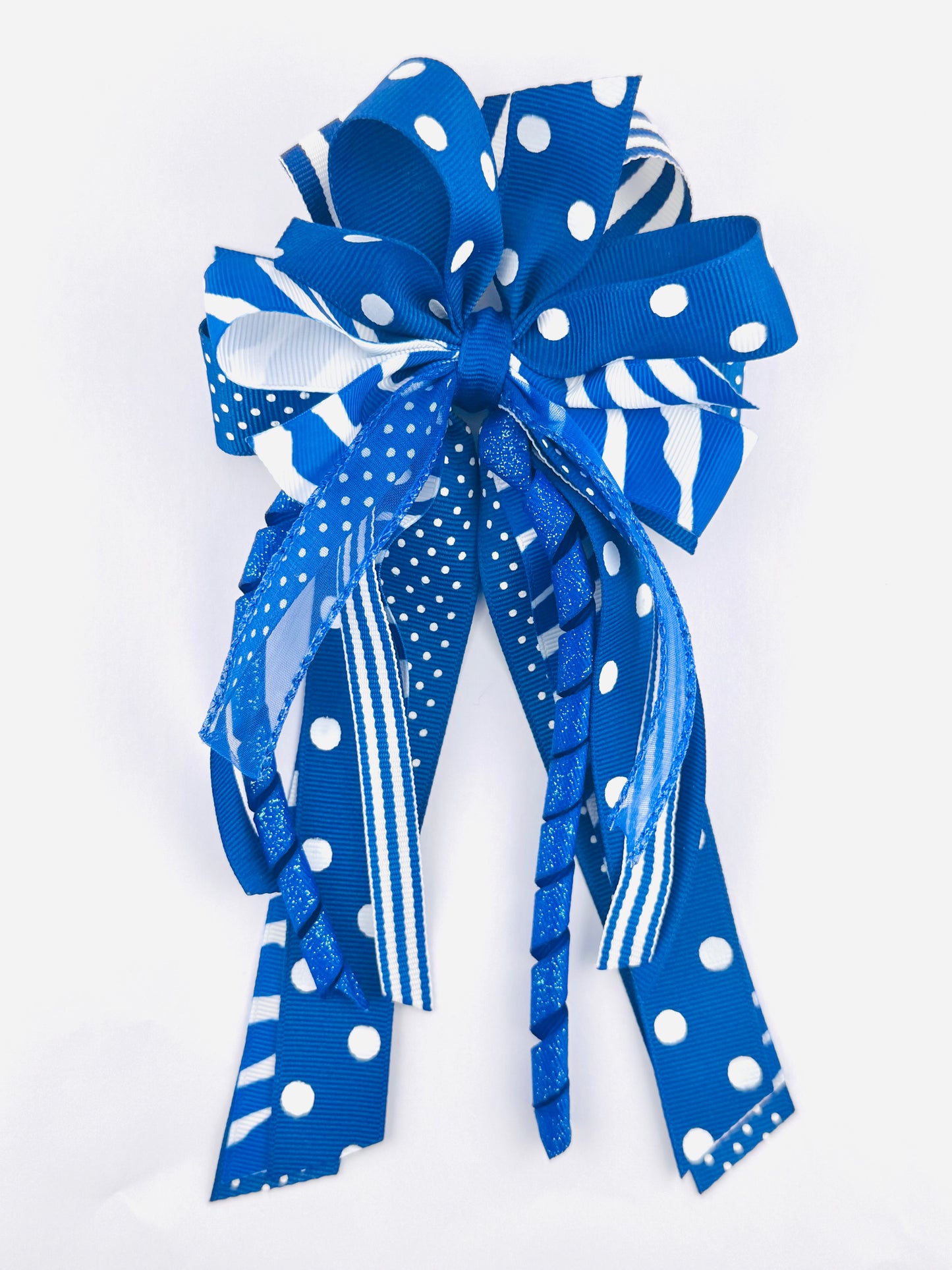 Bag Bow Tassel - Blue & White Party