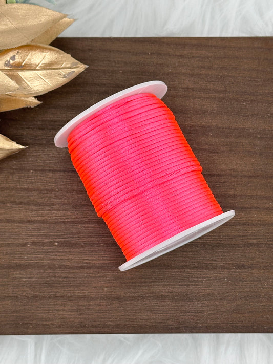 Nylon Cord 1.5mm Fluorescent Pink (#70) 50m Roll