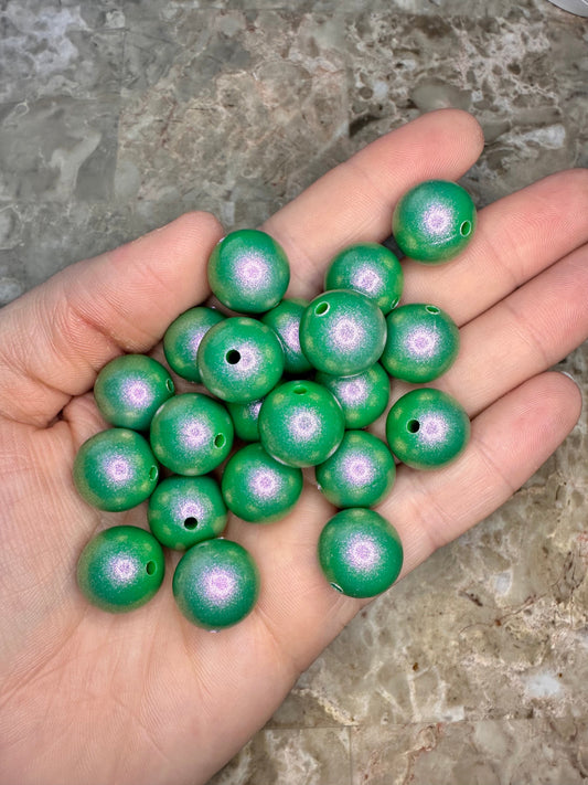 Opal #120 Christmas Green 15mm Round