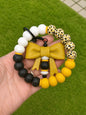 Wristlet Kit ~ Mustard Leopard Bow Set