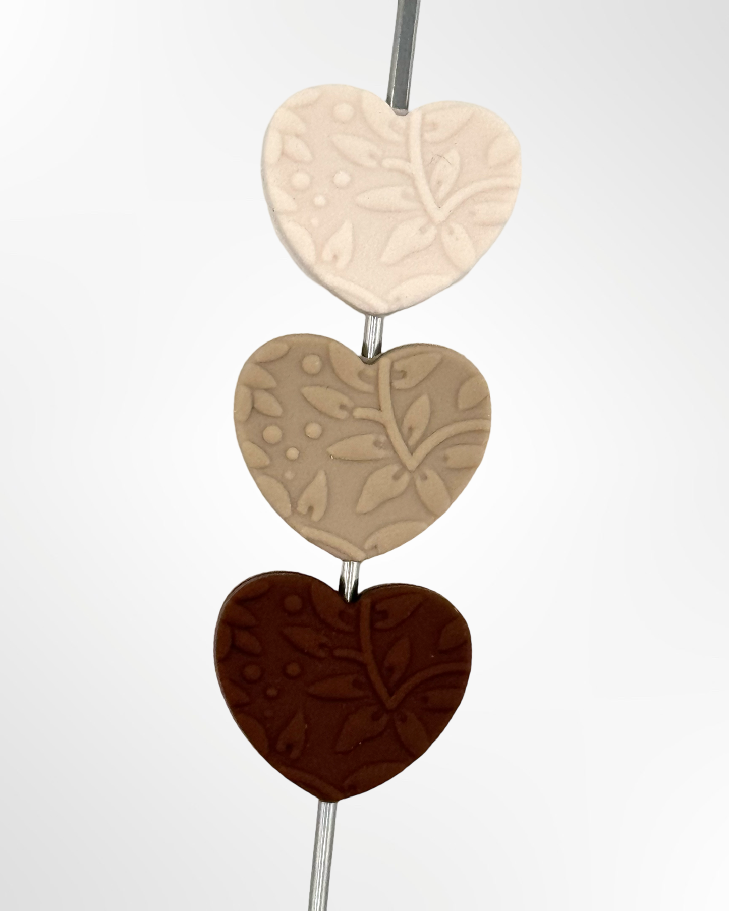 DP ~ Embossed Hearts Focal 4pk