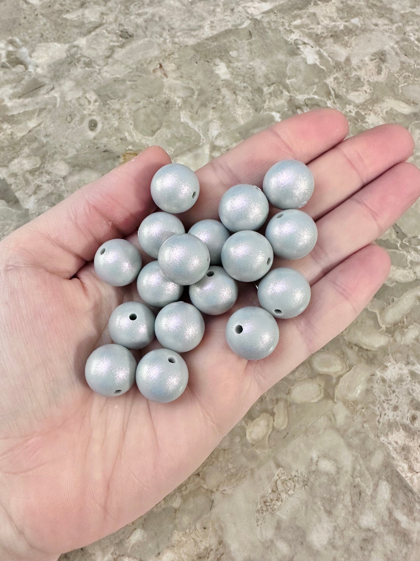 Opal #K71 Icy Gray 15mm Round