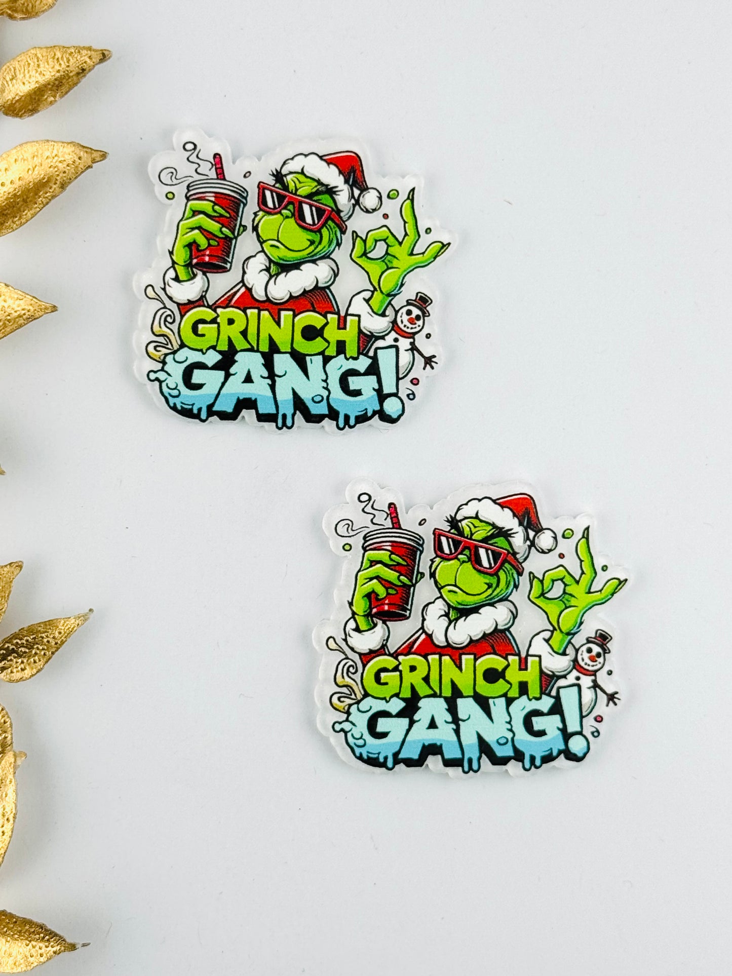 Glitter Acrylic Flatback ~ 179 ~ Chill Gang