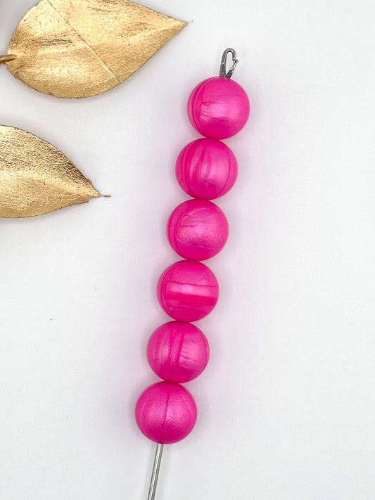 #134 Solid Pearl Bright Pink