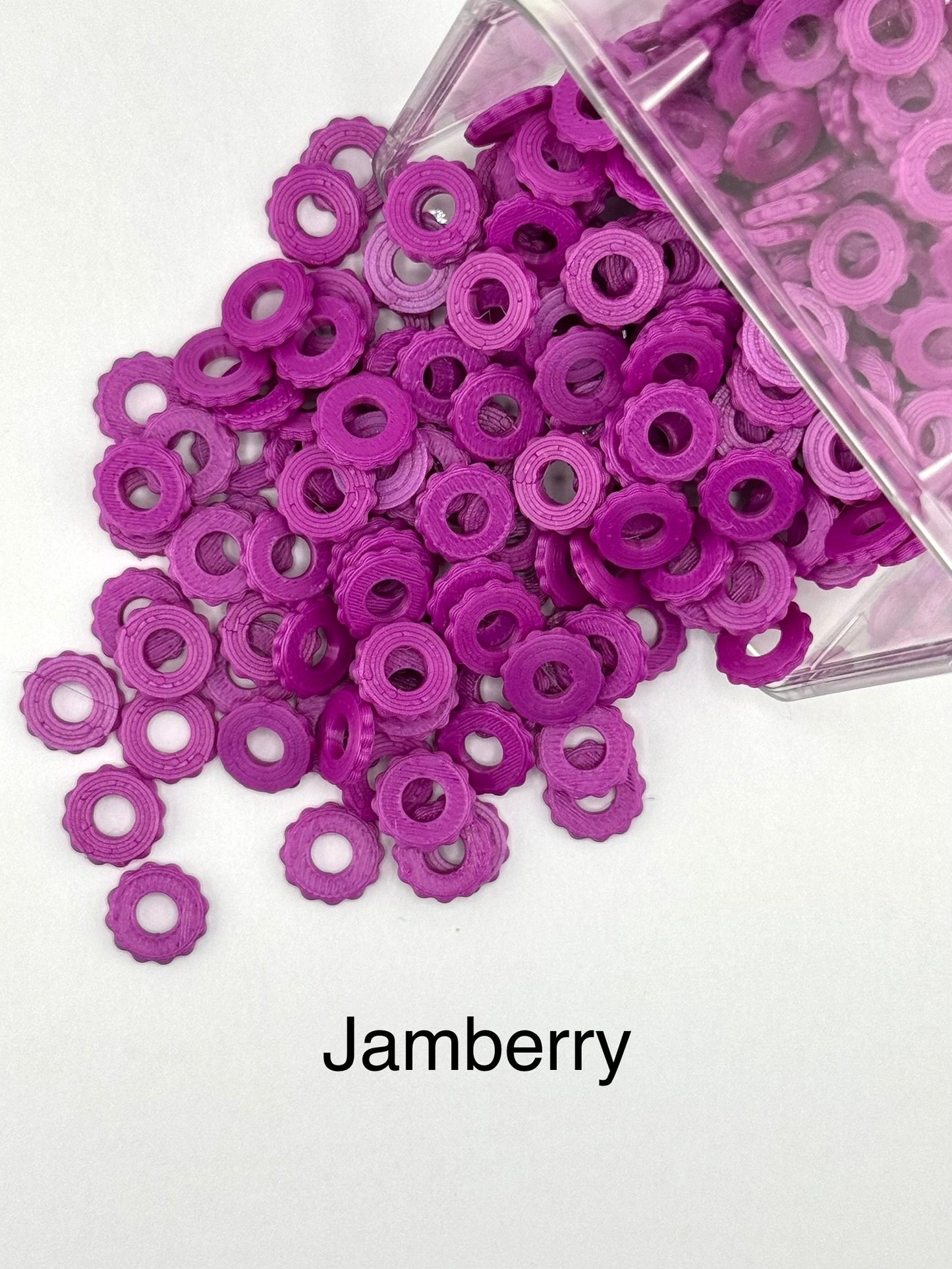 Bubble Edge 3D Printed Spacers - 12mm Large Hole (10ct)