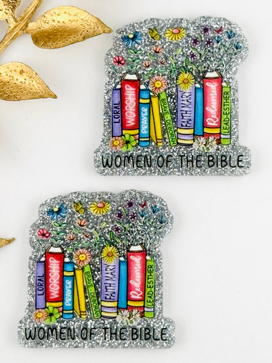 Glitter Acrylic Flatback ~ 162 ~ Women Of The Bible