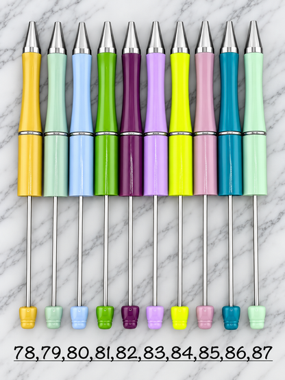 Plastic Beadable Solid Pen
