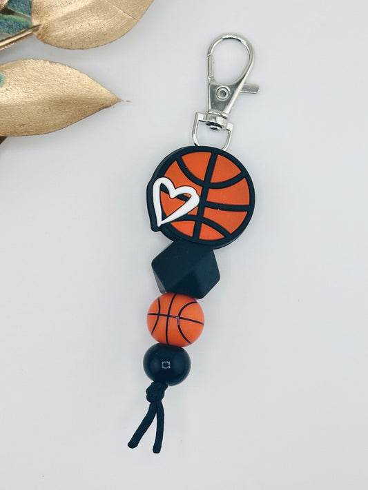 (Pre-Made) Basketball Love Mini Keychain