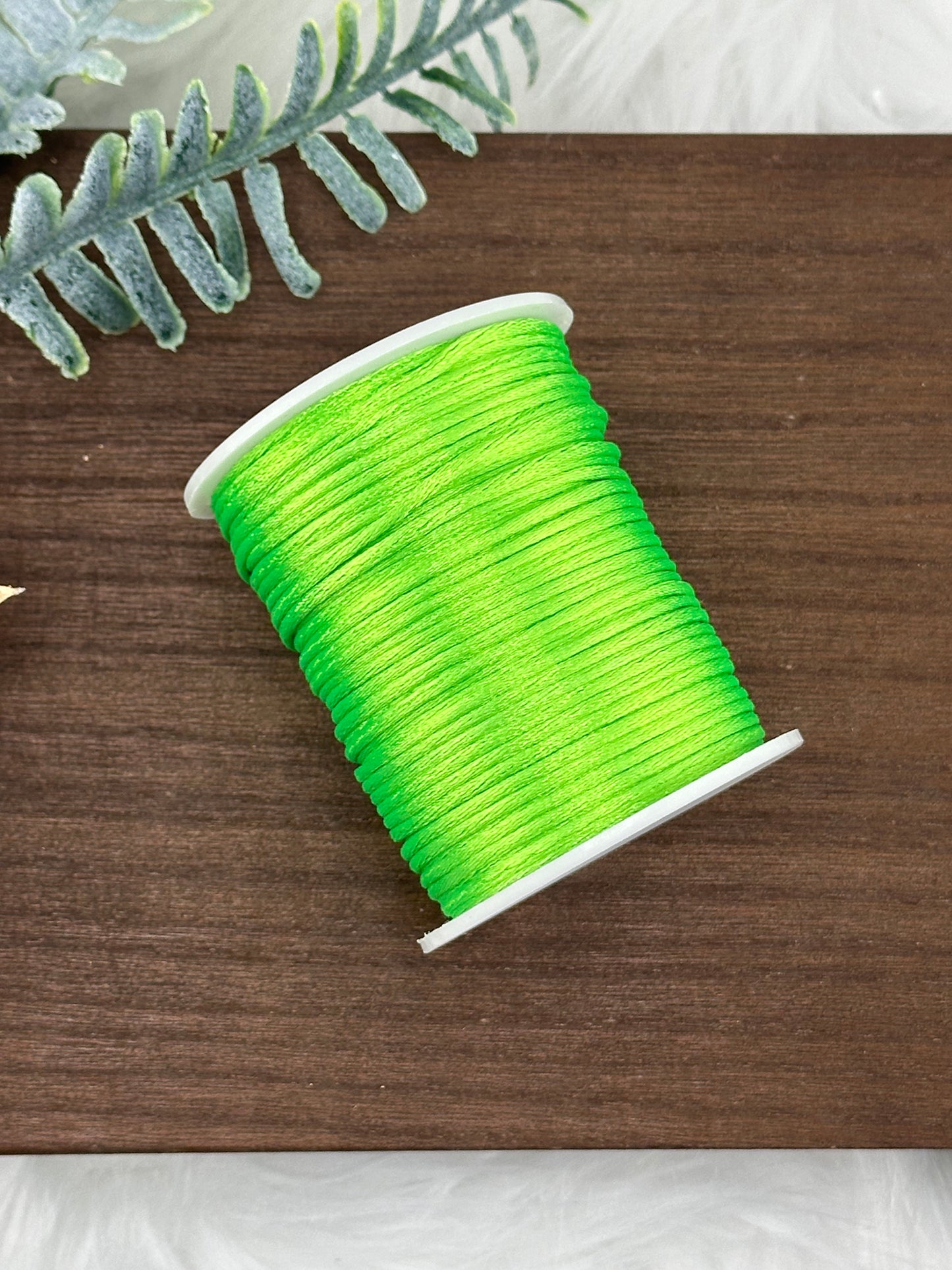 Nylon Cord 1.5mm Neon Green (#34) 50m Roll