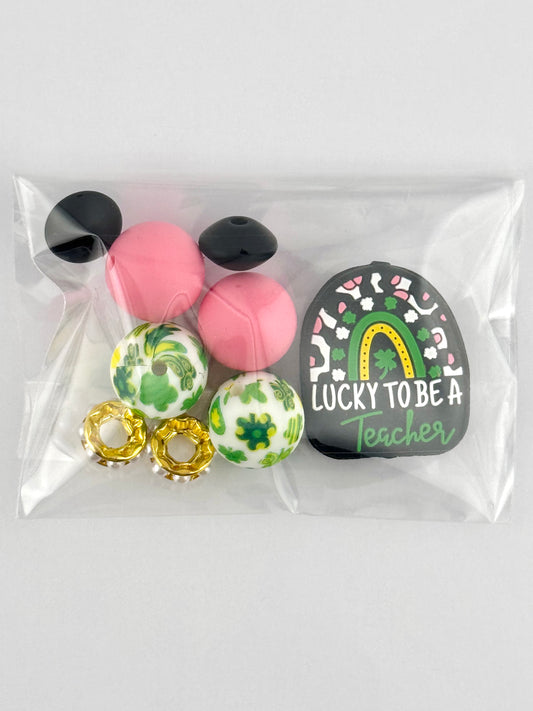 Bead Bag - Lucky to be a Teacher