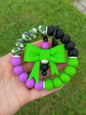 Wristlet Kit ~ Spooky Checker Bow Set