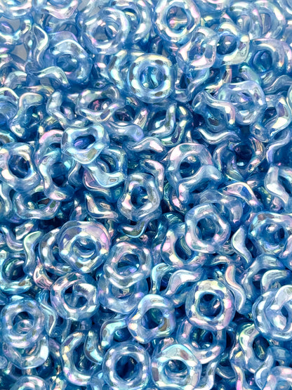 Wavy Acrylic 13mm Spacers (10ct)