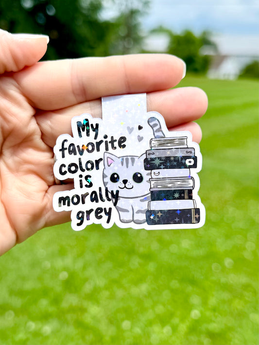 Favorite Color Is Morally Grey Bookmark Magnet ~ B0003