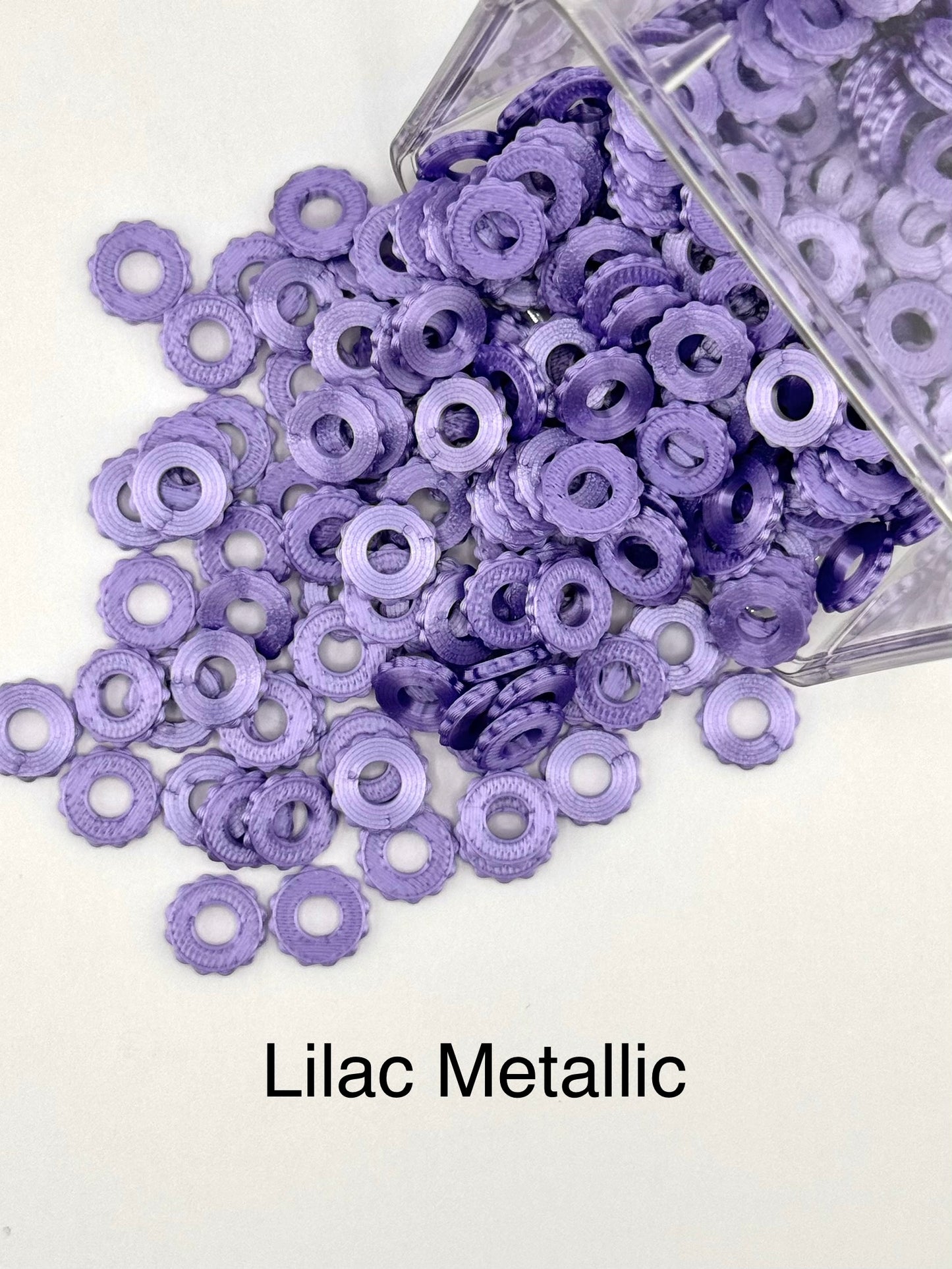Bubble Edge 3D Printed Spacers - 12mm Large Hole (10ct)