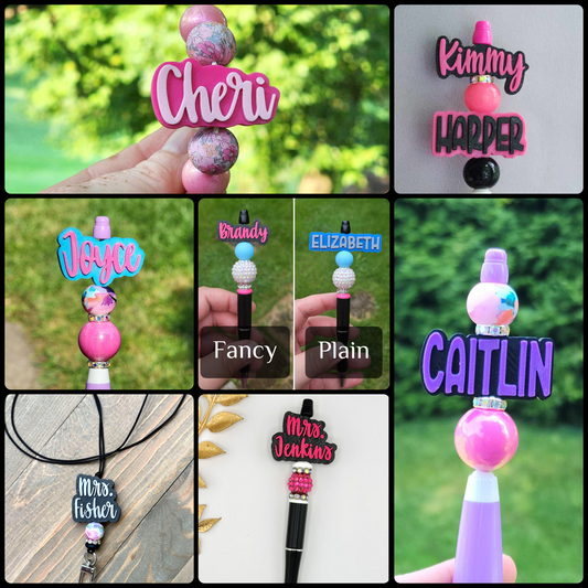 Two Line of Text- Custom 3D Printed Name Focal Pre-Order