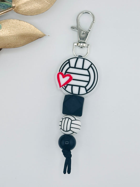 (Pre-Made) Volleyball Love Mini Keychain
