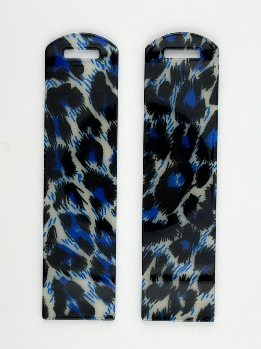 Acrylic Bookmark ~ Blue Cheetah