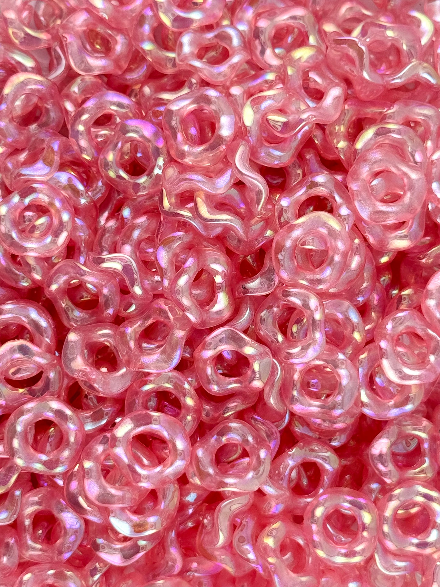 Wavy Acrylic 13mm Spacers (10ct)