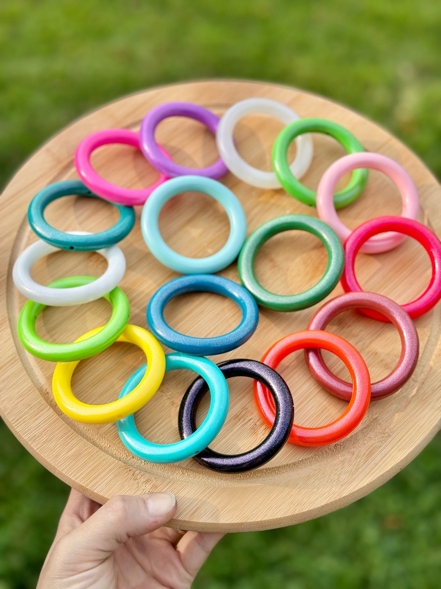 DP ~ Opal Silicone Rings 65mm 3pk