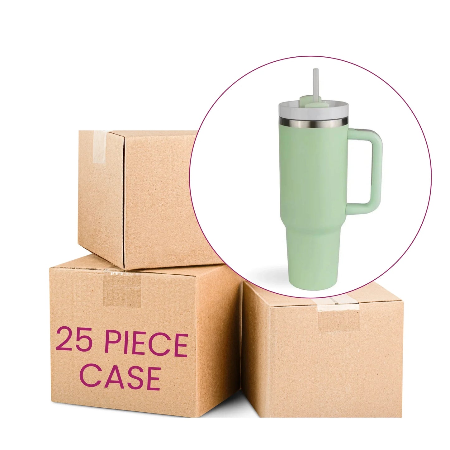 Handled Tumbler Standard Matte - Light Green