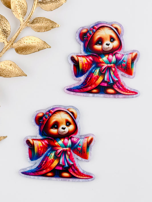 Glitter Acrylic Flatback ~ 182 ~ Magical Teddy