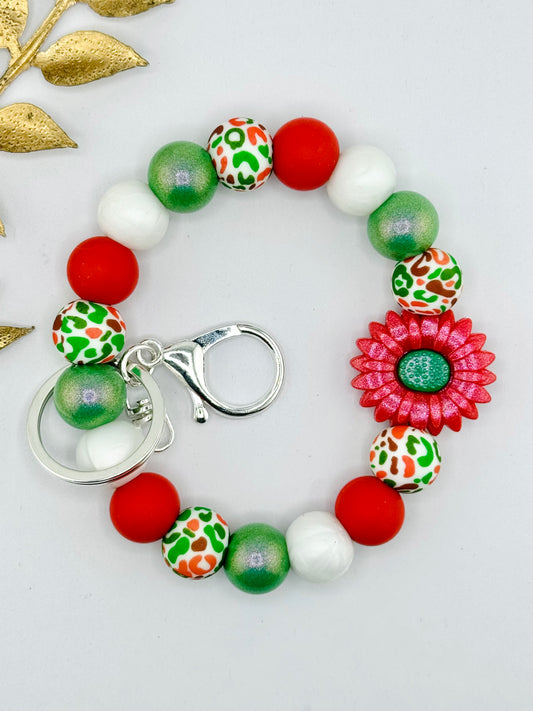 Cable Wire Wristlet Kit ~ Christmas Daisy