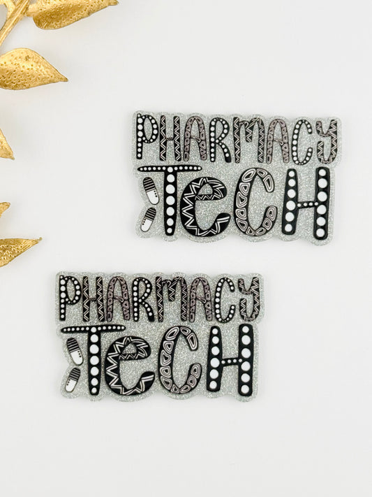 Glitter Acrylic Flatback ~ 1096N ~ Pharmacy Tech